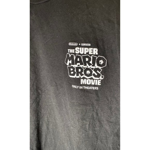 Nintendo The Super Mario Bros. Movie 2023 Promo Black T-Shirt L OFFICAL Tee - Picture 2 of 7